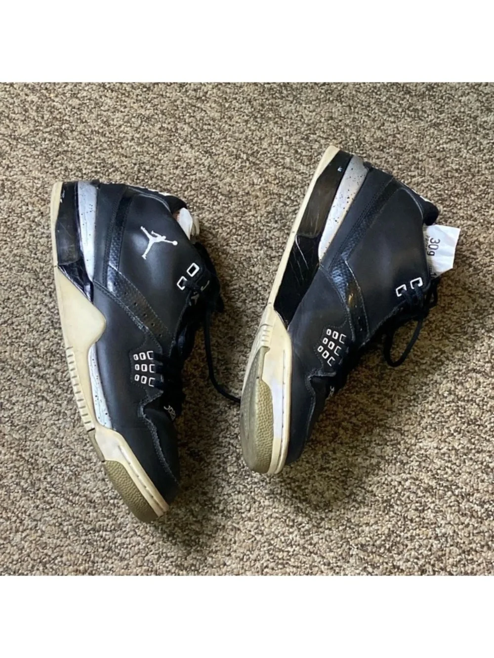 Jordan Men's Sneakers in Black and Cream Size 12 US 317820-011